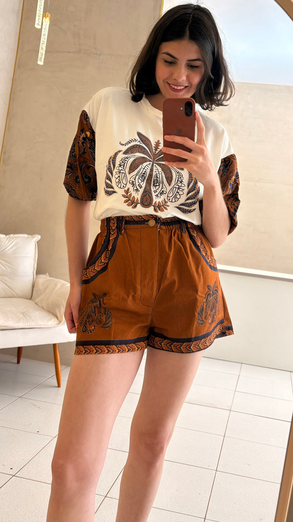 Short marrom botanic